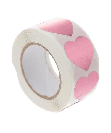 OSALADI 500pcs Tanning Stickers Small Heart Shaped Labels Red Heart Sticker Heart Label Stickers for Tanning Sticker Labels Sun Tan Heart Stickers Tanning Bed Hearts Seal Envelope Pvc Pink