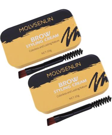 PLAFOPE 2 Pcs Eyebrow Styling Cream Brow Wax Eyebrow Soap Eyebrow Shaping Wax Lip Gloss Kit Wax Stick - Buy Online on SooperMarket.com