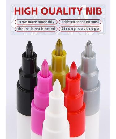 Kalolary 6 Color 3D Nail Art Pens Set - Nail Point Graffiti Dotting Pen for DIY Manicure Tools - Buy Online on SooperMarket.com