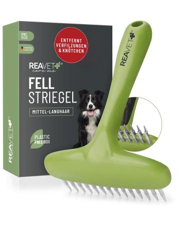Reavet dog comb furry de -filzer for long hair dogs I dog jacks solve nodes & matters - smoothes & dismantled the top hair fur care dog brush