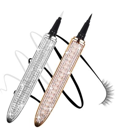 Gogogmee 2pcs Diamond Eyeliner Elf Eyeliner Liquid Eye Liner Makeup Accessories Retouching Pen Eyes 1 count (Pack of 1) Assorted Color - Buy Online on SooperMarket.com