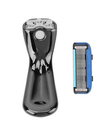 Manual Shaver for Men - Waterproof Six-Blade Portable Shaver for Office Use (Black) - Buy Online on SooperMarket.com