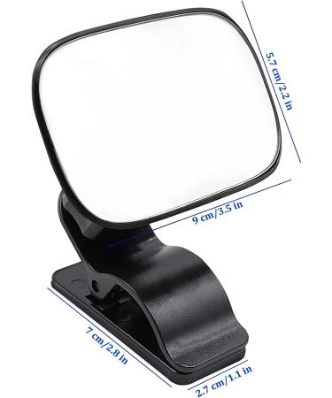 360 Adjustable Baby Car Mirror | Shatterproof Rearview Safety Mirror with Clip | Wide Angle Convex Mirror for Rear Kids, Babies, Infants - Buy Online on SooperMarket.com