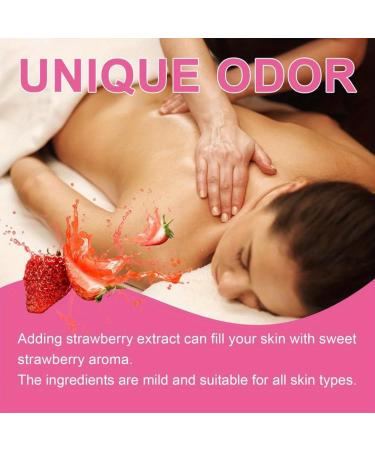 Buy 120ml Organic Strawberry Shortcake Body Juice Oil | Moisturizing & Massage Oil for Men & Women | Natural Strawberry Scent - Buy Online on SooperMarket.com