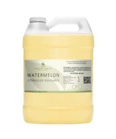 Watermelon Seed Oil - 100% Pure Unrefined Cold Pressed Natural Non GMO Organically Sourced Bulk Carrier Oil - 128 oz - 1 Gallon - for Hair Skin Nails Body Feet Arms Legs Dry Skin and More