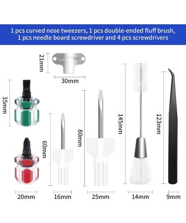 7 Piece Sewing Machine Cleaning Kit - Tweezers, Brush, Needle Board, Screwdriver Set - Sewing Machine Repair Tool - Buy Online on SooperMarket.com