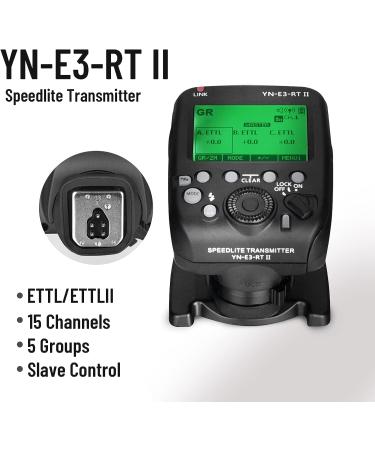 YONGNUO YN-E3-RT II Wireless Transmitter for Canon ST-E3-RT & 600EX-RT(II) - TTL Flash Trigger for YN968EX-RT, YN600EX-RT(II), YN686EX-RT, YNE3-RX - Buy Online on SooperMarket.com