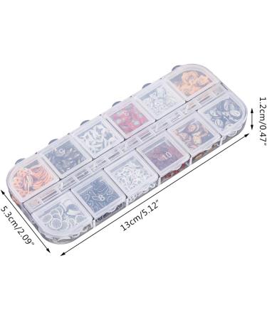 12 Grids Halloween Soft Pottery Pieces 3D Nail Stickers Nail Decals Nail Sequins For Nail Decoration Crafting - Buy Online on SooperMarket.com