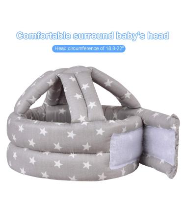 TORASO Baby Safety Helmet - Infant Head Protector for Crawling & Learning to Walk - Gray Star Design - Buy Online on SooperMarket.com