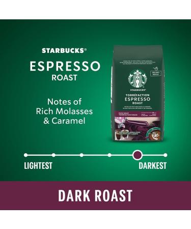 Starbucks Espresso Roast Ground Coffee 340 Grams (pack of 6) Espresso Dark Roast 6 Count - Buy Online on SooperMarket.com