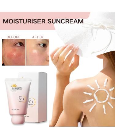Face Sun Cream SPF 50 Moisturiser Face Sunscreen Invisible Fluid Suncream PA +++ Highly Water & Sweat Resistant Long Lasting UVA & UVB Protection For Up To 12.5 H Sunscreen For Acne Prone Skin - Buy Online on SooperMarket.com
