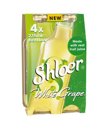 Shloer White Grape Sparkling Fruit Drink 4 x 275ml