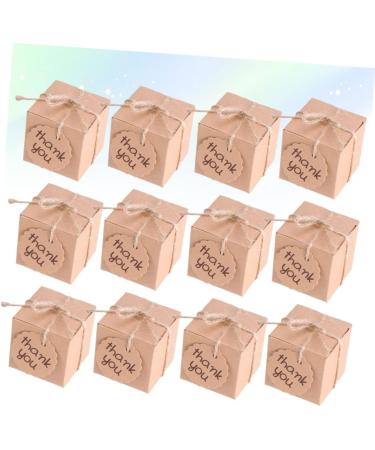 Didiseaon 40pcs Box Thank You Treat Boxes Kraft Paper Gift Boxes Candy Gift Boxes Candy Box Baby Happy Candy - Buy Online on SooperMarket.com