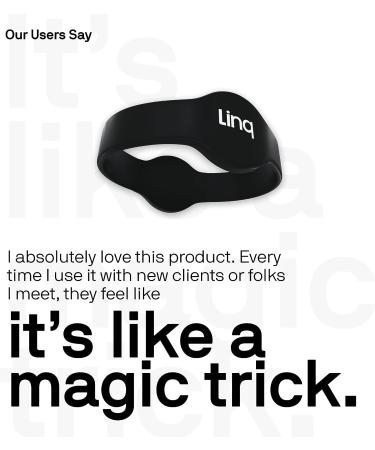 Linq Bracelet v3 - Smart NFC and QR Technology Band for Networking, Custom Links, Videos - White - Buy Online on SooperMarket.com