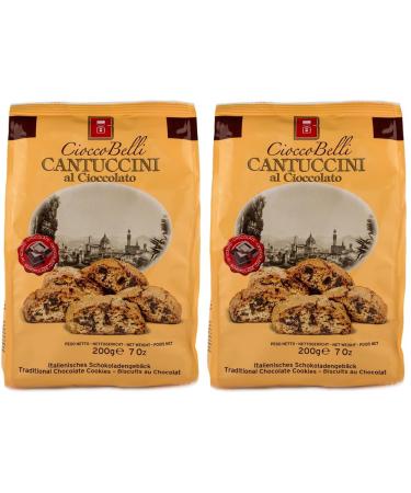 Chocolate Cantuccini Biscotti (200g Pack of 2) | Gourmet Artisan Biscuits From Tuscany