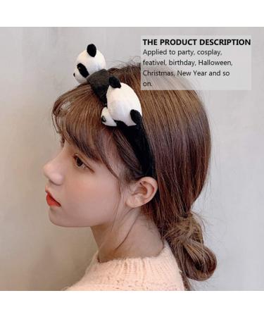 KESYOO 4Pcs Panda Headband - Cute Ear Hair Ties & Accessories for Girls | International Shipping Available - Buy Online on SooperMarket.com