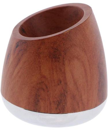 Premium Safety Razor Set for Men - Wood Grain Stand & 5 Pack Brown - Ideal for Bathroom Grooming - Buy Online on SooperMarket.com