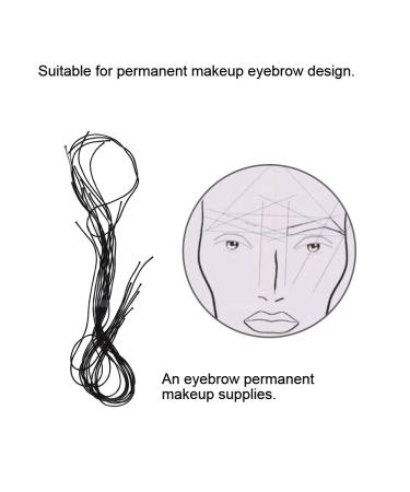 Microblading Eyebrow Ruler Sticker - Precise Line Marker for Perfect Eyebrow Measurement - Buy Online on SooperMarket.com