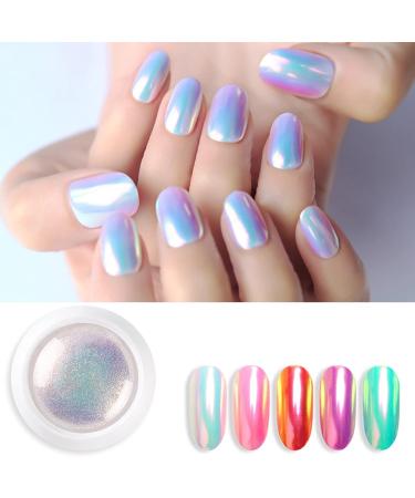 LANTRO JS Chrome Nail Powder Nail Glitter Powder Magic Mirror Neon Effect Powder Shiny Pearl Nail Glitter Nail Art Decorations for Home DIY Nail Art Deco - Buy Online on SooperMarket.com