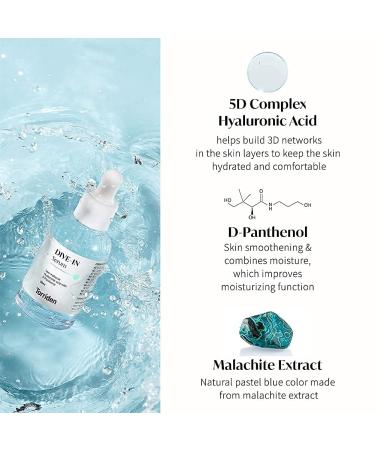 TORRIDEN Dive-in Hyaluronic Acid Serum & Soothing Cream Set | Vegan, Clean, Cruelty-Free Skincare | Moisturizer & Astringent for Face | Alcohol & Fragrance-Free | 1.69 fl oz Serum, 3.38 fl oz Cream - Buy Online on SooperMarket.com
