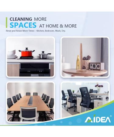 AIDEA Cleaning Wipes - 80 Ct Multi-Purpose Towel Reusable Cloths - Domestic Cleaning Towels - Dish Cloths (12''x24'') Blue - Buy Online on SooperMarket.com