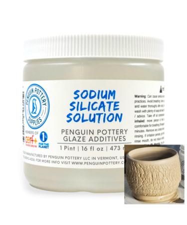 Penguin Pottery - Sodium Silicate Solution - Deflocculant - 16 oz
