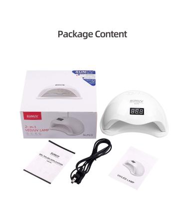 Shop 36W LED UV Nail Lamp - SUNUV Smart 2.0 for Gel Polish Timer & LCD Screen | Perfect Valentine Gift for Women & Couples - Buy Online on SooperMarket.com