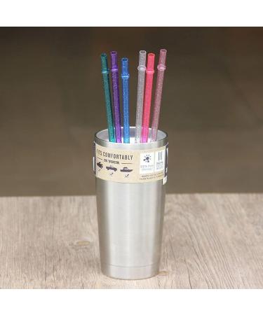 Dakoufish 11 Inch 12 Piece Reusable Acrylic Straws Glitter Sparkle Drinking Straw Plus One Cleaning Brush (11inch Pink) Pink 11 Inch (Pack of 12) - Buy Online on SooperMarket.com