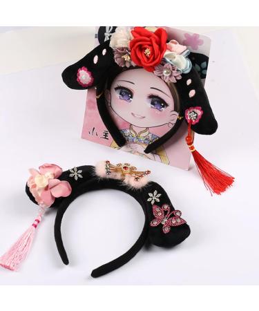 JSGHGDF Ancient Chinese HeadBand Hair Hoop Chinese Style Headband Chinese Girl for Hair Accessories Flat Red - Buy Online on SooperMarket.com