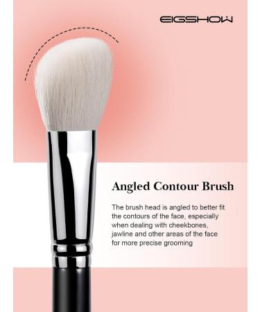 Contour Brush EIGSHOWBEAUTY Premium Face Angled Contour Makeup Brushes with Premium Luxe Saikoho Goat Hair Bristles Contour Foundation Brush for Cream Powder Liquid Blending Makeup Brush-F610 - Buy Online on SooperMarket.com