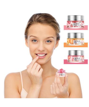 Buy Peach Lip Scrub Exfoliator & Overnight Moisturizer | Hydrating Lip Repair Balm | International Shipping Available - Buy Online on SooperMarket.com