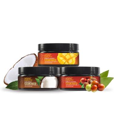 Desert Essence Coconut Body Butter 7.5oz | Deeply Moisturizing with Hyaluronic Acid & Coffee Oil | Antioxidant-Rich Coconut & Moringa Oils | Shop Internationally - Buy Online on SooperMarket.com