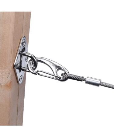 SHONAN 2 Carabiner Clips 4 Pack - Stainless Steel 316 Marine Clips for Flag Poles, Boat Fenders, Keychains, Dog Leashes, Camping - 220 Lbs Capacity - Buy Online on SooperMarket.com