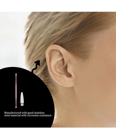 Healeved Spiral Ear Picker - Stainless Steel Ear Spoon & Ear Wax Removal Tool | Rose Gold Screw Back Earring - Ear Cleaner Accessory - Buy Online on SooperMarket.com