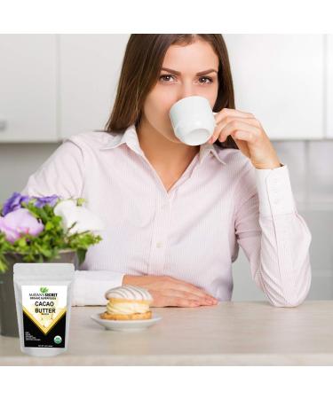 Organic Cacao Butter Wafers 1lb - Raw & Unrefined | Vegan & Keto Friendly - Buy Online on SooperMarket.com