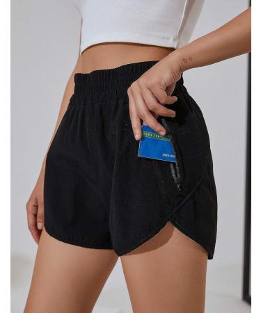 BMJL Women's High Waisted Running Shorts with Pocket - Quick Dry Athletic Workout Pants - Buy Online on SooperMarket.com