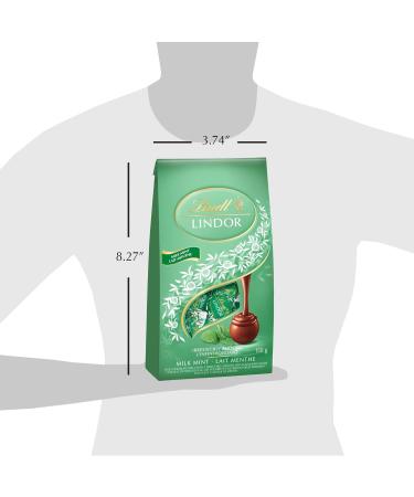 LINDT LINDOR Mint Milk Chocolate Truffles 150g Gram Bag Limited Edition Individually Wrapped Chocolate Christmas Chocolate Stocking Stuffer Mint Milk Chocolate 150 g (Pack of 1) - Buy Online on SooperMarket.com