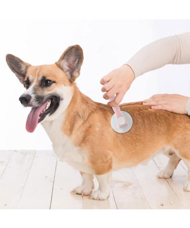 FuninCrea Self Cleaning Dog Grooming Brush - Stainless Steel Bristles for Pet Hair Removal and Massage - Pink - Buy Online on SooperMarket.com