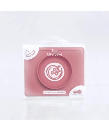 ezpz Mini Bowl (Coral) - Silicone Suction Bowl for Infants + Toddlers with Built-in Placemat - Includes Travel Bag - Buy Online on SooperMarket.com