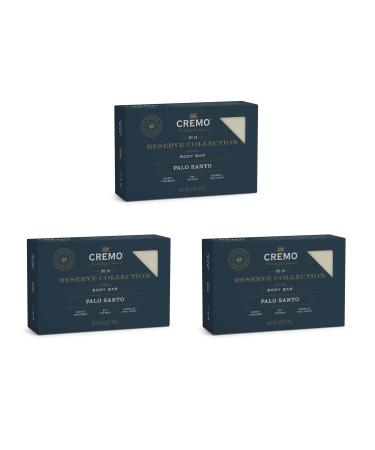 Cremo Exfoliating Body Bars (Pack of 3) Palo Santo (Reserve Collection) - A Combination of Lava Rock and Oat Kernel Gently Polishes While Shea Butter Leaves Your Skin Feeling Smooth and Healthy