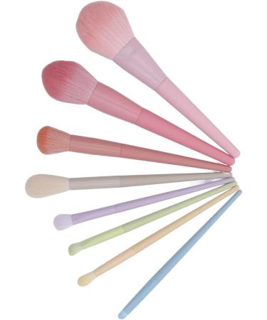 Powder Brush Set Artificial Fiber Wool Practical and Ergonomic Professional Makeup Brush Set 8 Pieces Soft for Daily Travel - Buy Online on SooperMarket.com