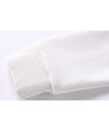 Taigood Kids Jumper for Boys - Cotton Sweatshirt, Long Sleeve T-Shirt Pullover, Ages 1-7 Years - White - Buy Online on SooperMarket.com