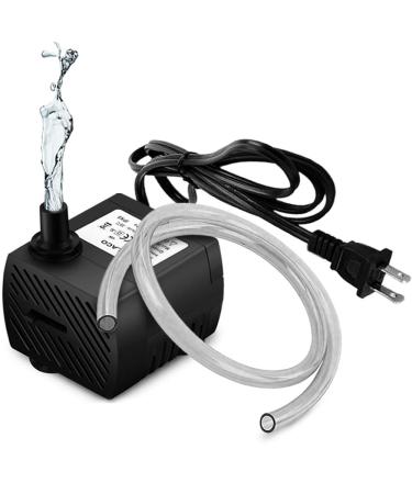 PULACO 95GPH 5W Mini Submersible Water Pump for Aquarium Fish Tank Pond Fountain Hydroponics