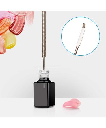 Osinee 2PCS Professional Stainless Steel Makeup Spatula Set - Essential Cosmetic Tools for Eyeshadow Nail Polish Wax & Foundations - Buy Online on SooperMarket.com