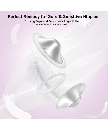 The Original Silver Nursing Cups Boboduck 999 Silver Nipple Covers for Breastfeeding 999 Grade Layered Tri-Laminate Nipple Shields for Nursing Newborn Regular Silver Nipple Shield (Small) - Buy Online on SooperMarket.com