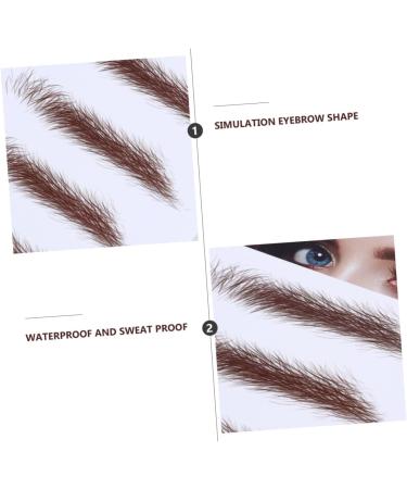 PLAFOPE 4pcs Eyebrow Stickers Eyebrow Transfer Sticker Black Stickers Eyebrow Stencils 4d Shaper Transport 21x15cm Brown - Buy Online on SooperMarket.com