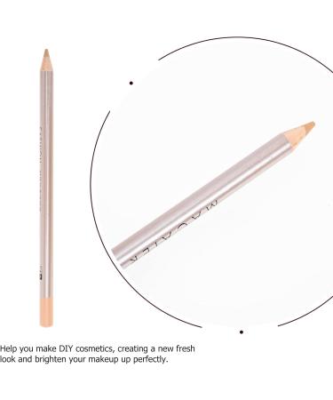 OSALADI 4pcs Scar Cosmetic Concealer Pen Makeup Waterproof Highlighter Professional Pens Brow Eye Wooden Ivory - Buy Online on SooperMarket.com