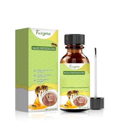 Furzero Nail Defense Bee Venom Treatment Serum Nail Growth and Repair Serum Nail Strengthener for Thin Nail Brittle & Damaged Strengthener Base Coat Nail Polish Repair Nail Growth Treatment (1)