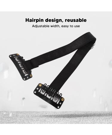 Face Lift Band | Wrinkle Removal Belt - 4 Reusable Pieces with Hair Clip for Face Shaping (Black) - Shop Now - Buy Online on SooperMarket.com