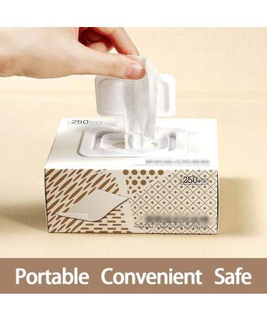 Portable Cleansing Cotton 250pcs/box Makeup Cotton Pad/Remover Cotton Face Wipe Deep Cleansing Cotton Skin Care Face Wash Paper Cosmetics Tools Soft Comfortable 5.7*11*13.8cm White - Buy Online on SooperMarket.com